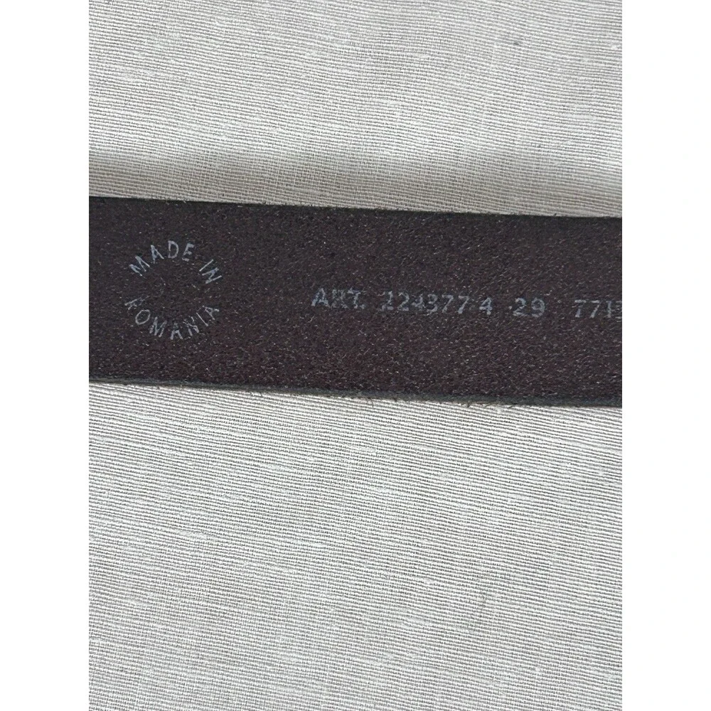 Levis Mens Brown Full Grain Bovine Leather Belt Silver Buckle 37-41in